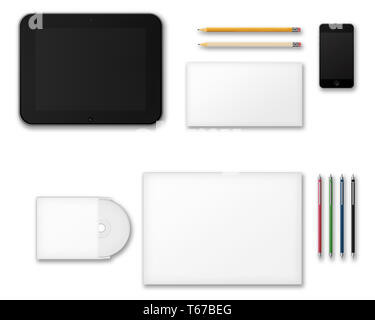 Office Supplies for Designers Presentations and Portfolios. Stock Photo