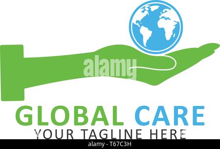 Global Care Logo. Editable vector EPS. Stock Vector