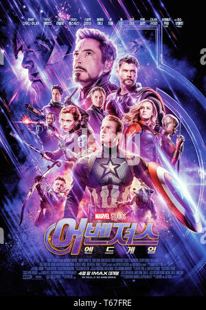 THE AVENGERS, South Korean poster art, from left: Jeremy Renner, Mark ...