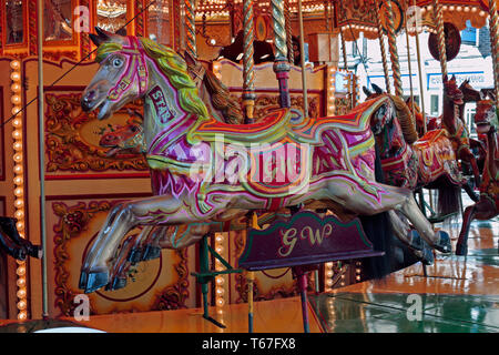 Warringtons Carousel, York Stock Photo