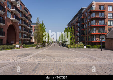 Conversion of old Arsenal buildings into modern apartments Stock Photo