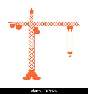 Lifting crane icon sign. construction industrial. Vector illustration Stock Vector