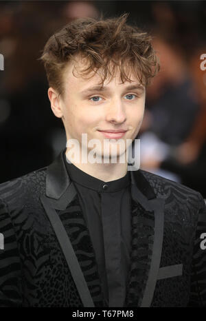 Ty Tennant attending the UK premiere of Tolkien held at Curzon Mayfair, London . PRESS ASSOCIATION. Picture date: Monday April 29, 2019. Photo credit should read: Isabel Infantes/PA Wire Stock Photo