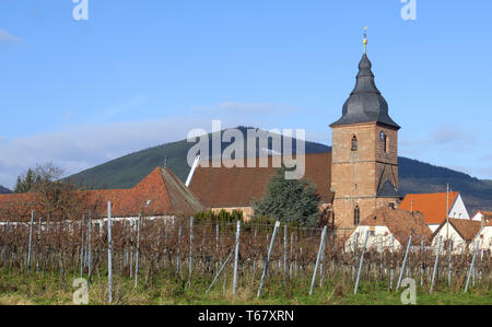 Burrweiler on the German Wine Route Stock Photo