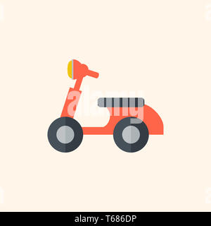 Scooter Flat Icon Stock Photo