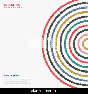 Abstract colorful tech circle pattern for cover artwork background. You can use for cover artwork design, ad, poster, print. illustration vector eps10 Stock Vector