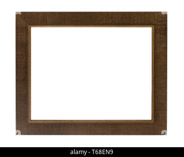 Decorative photo frame isolated on white background. Stock Photo