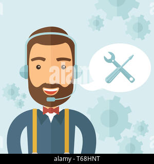 Technical Support. Stock Photo