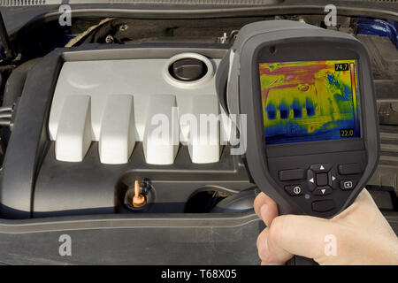 Engine Thermal Image Stock Photo