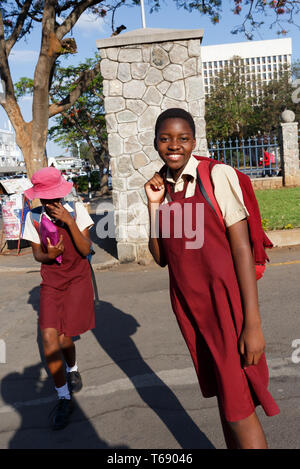 Street in Bulawayo Zimbabwe Stock Photo