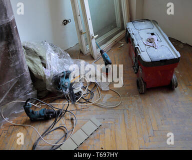 Tools for repair and construction Stock Photo