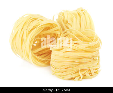 Raw Nest Pasta Stock Photo