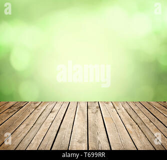 Empty table for display montages Stock Photo