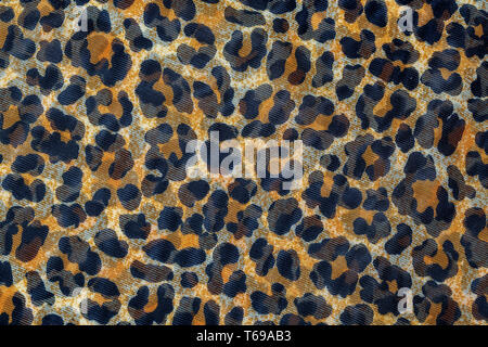 Leopard print, fabric pattern, background texture, wild animal Pattern Stock Photo