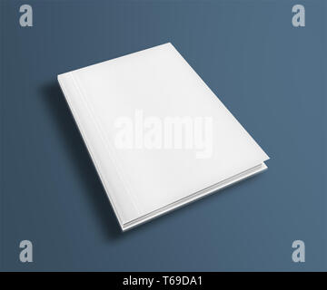 Blank book cover template. Stock Photo