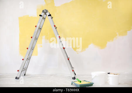 Painter Showing Paint Rollers Stock Photo - Download Image Now - Paint  Roller, Holding, Painting - Activity - iStock