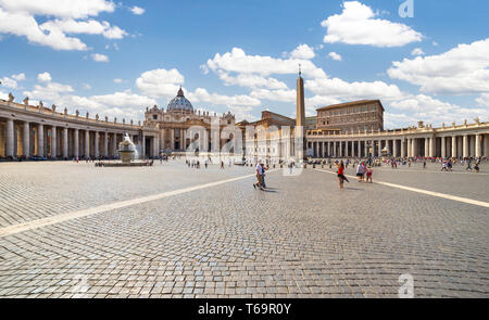 Saint Peter's Square in Vatican City, Vatican. Stock Photo