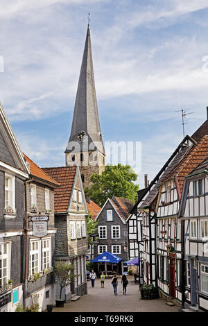 church of St Georg in the old city, Hattingen, Ruhr Area, North Rhine-Westphalia, Germany, Europe Stock Photo