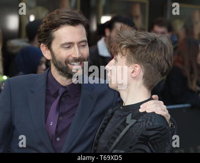 David Tennant and Ty Tennant on the red carpet at the Tolkien UK Premiere at the Curzon Mayfair Stock Photo