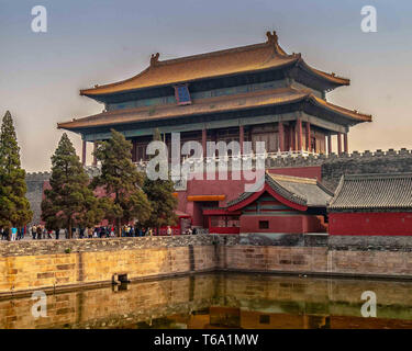 Beijing, China. 18th Oct, 2006. One of the guard towers of the Forbidden City in the center of Beijing, seen from outside the city walls. Credit: Arnold Drapkin/ZUMA Wire/Alamy Live News