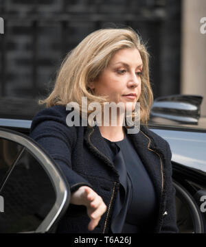 Downing Street, London, UK. 30th April 2019. Penny Mordaunt, Secretary of State for International Development, International Development Secretary in Downing Street for weekly cabinet meeting. Credit: Malcolm Park/Alamy Live News. Stock Photo