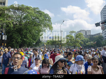 Caracas, Miranda, Venezuela. 30th Apr, 2019. Guaid''” civic-military movement takes over Caracas air base in final phase of Operation Liberty (Credit Image: © Jimmy VillaltaZUMA Wire) Credit: ZUMA Press, Inc./Alamy Live News Stock Photo