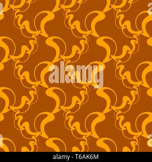 Abstract vector elements on hot pattern. Vintage seamless design for fabric, web, wallpaper, wrapping paper etc. Stock Vector