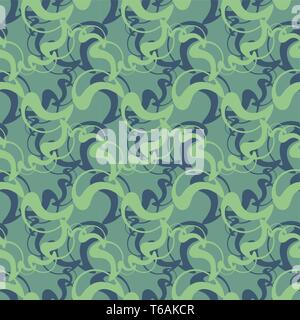 Abstract vector elements on cold pattern. Vintage seamless design for fabric, web, wallpaper, wrapping paper etc. Stock Vector