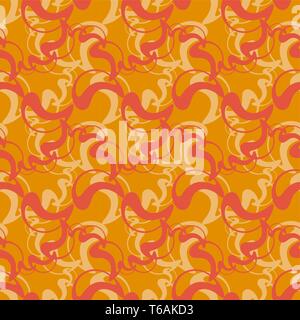 Abstract vector elements on hot pattern. Vintage seamless design for fabric, web, wallpaper, wrapping paper etc. Stock Vector