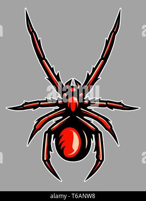 Venomous Spider Tarantula Mascot Illustration Stock Vector