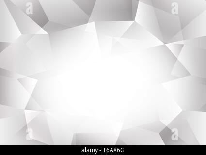 Gray and white color polygon abstract background with copy space, Vector illustration for your business eps10 Stock Vector