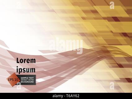 Brown abstract geometric vector background Stock Vector