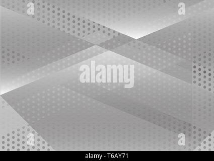 Vector geometric white and gray abstract background. Texture design for your business Stock Vector