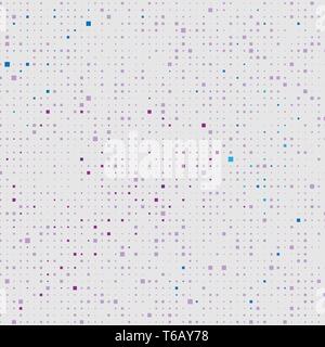 Multicolor vector modern geometrical square abstract background. Geometric pattern in halftone style with gradient. Stock Vector
