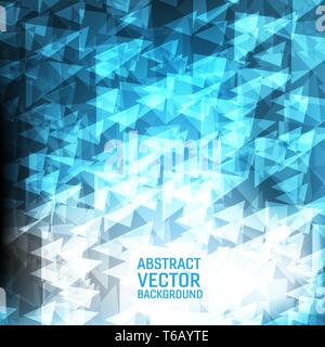 Light blue vector geometric abstract background. New polygonal texture background  design for your business. Stock Vector
