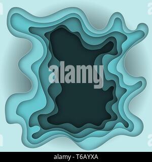 Abstract background with paper cut shapes. Design layout for business presentations, flyers, posters and invitations. Vector Illustration Stock Vector