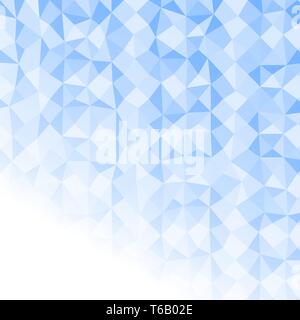 Light blue polygon abstract background. Vector texture geometric with copy space Stock Vector