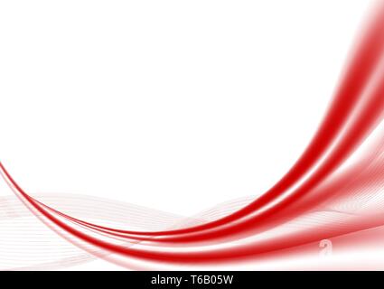 Abstract Red Wave Background Vector Illustration Stock Vector Image Art Alamy