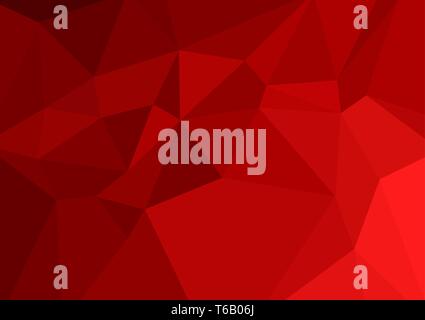 Red color polygon abstract background. Vector illustration for your business Stock Vector