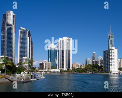 City View Of Surfers Paradise On The Gold Coast Stock Photo