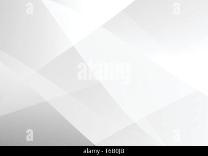 White and gray color geometric gradient illustration texture abstract vector background Stock Vector