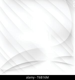 Vector gray and white color wave abstract background Stock Vector