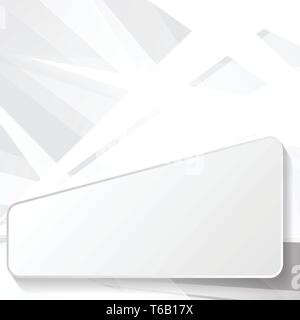 Gray and white geometric and network abstract background. Vector illustration Stock Vector