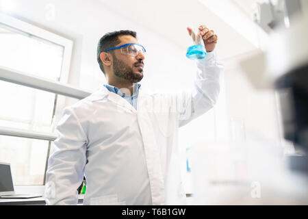 Pharmacist working on medication Stock Photo