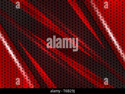 Black and red geometric abstract vector background with copy space Stock Vector