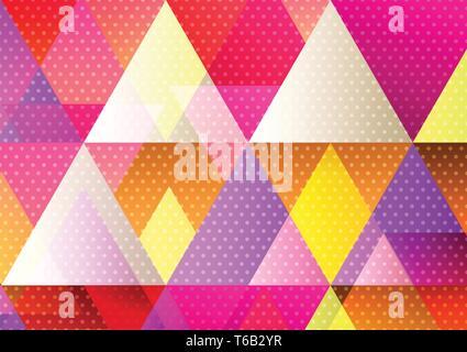Multicolored geometric abstract background for your banner website or business, Vector Illustration modern design Stock Vector