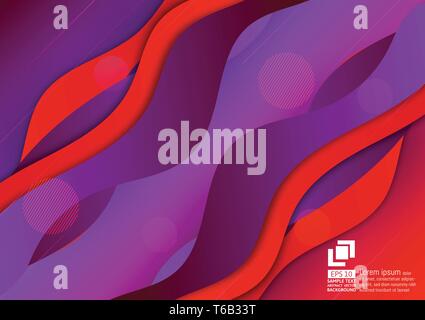 Dynamic Purple Color Textured and Geometric Abstract Background. Stock Vector