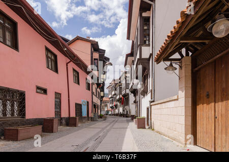 Kutahya/TURKEY, April 08,2019: 19th century Kutahya houses, which are the examples of civil architecture Stock Photo