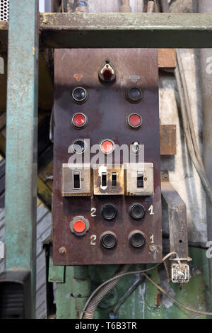 The old control panel Stock Photo