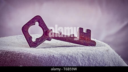 Old rusty key Stock Photo